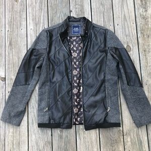 Yongshuai faux leather jacket